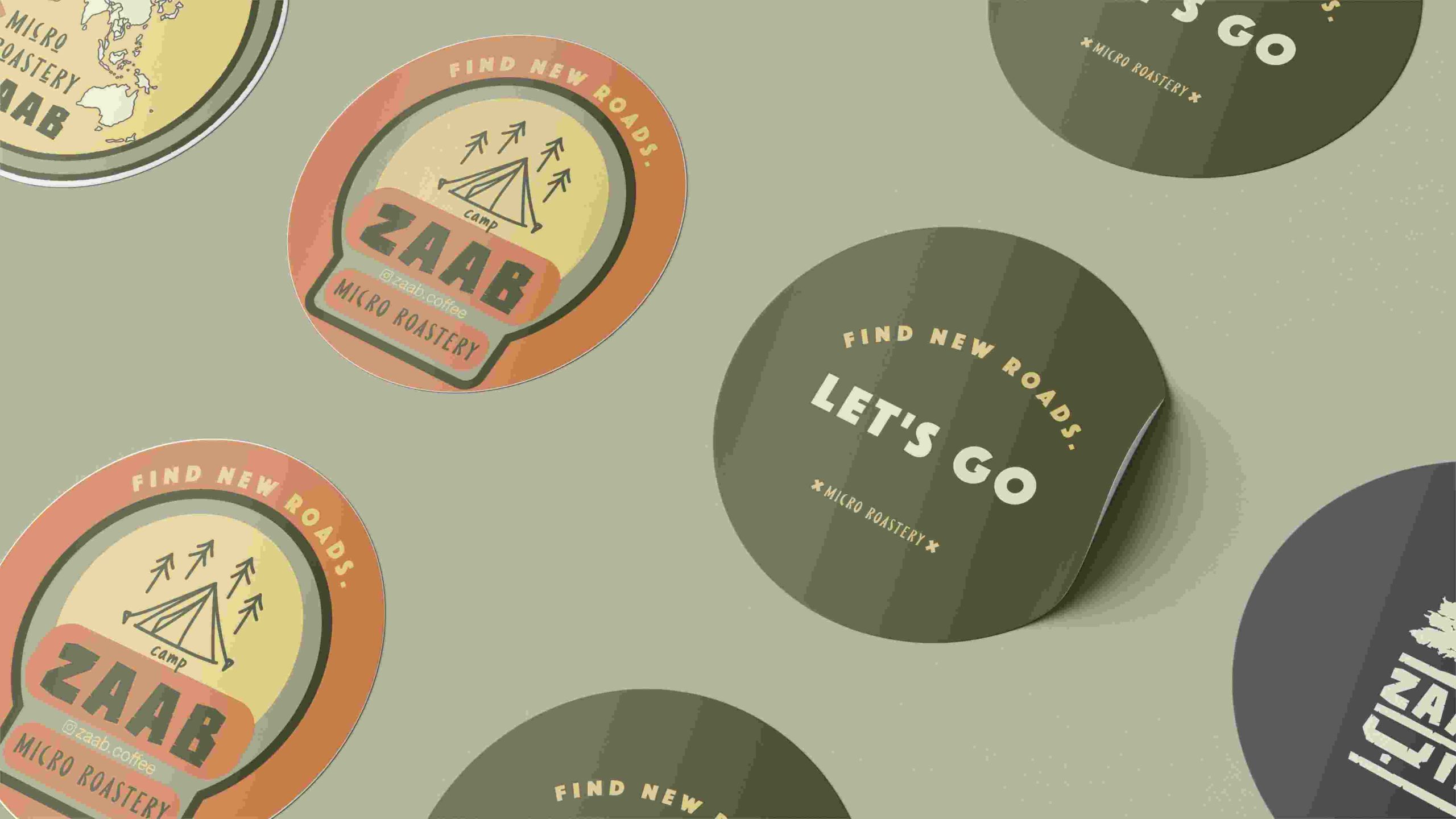 Zaab Coffee Roastery identity